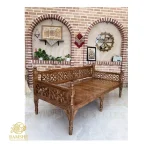تخت سنتی گره چینی در فضا سنتی